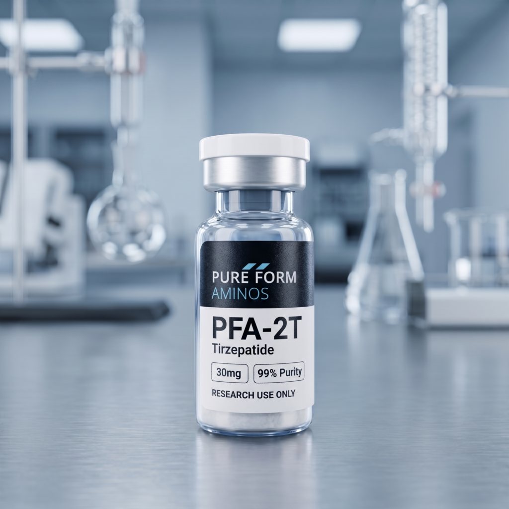 PFA-2T 30mg research peptide vial
